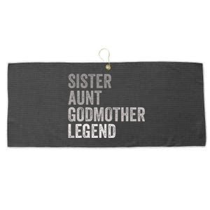 Sister Aunt Godmother Legend Auntie Godparent Proposal Large Microfiber Waffle Golf Towel