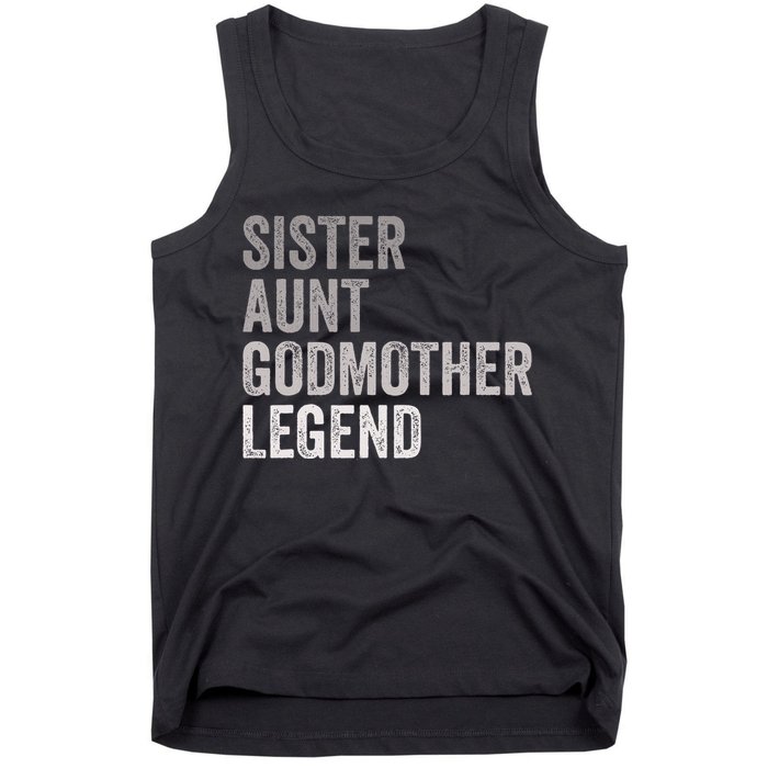 Sister Aunt Godmother Legend Auntie Godparent Proposal Tank Top