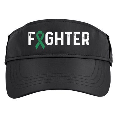 Scoliosis Awareness Green Ribbon Fighter Gift Adult Drive Performance Visor