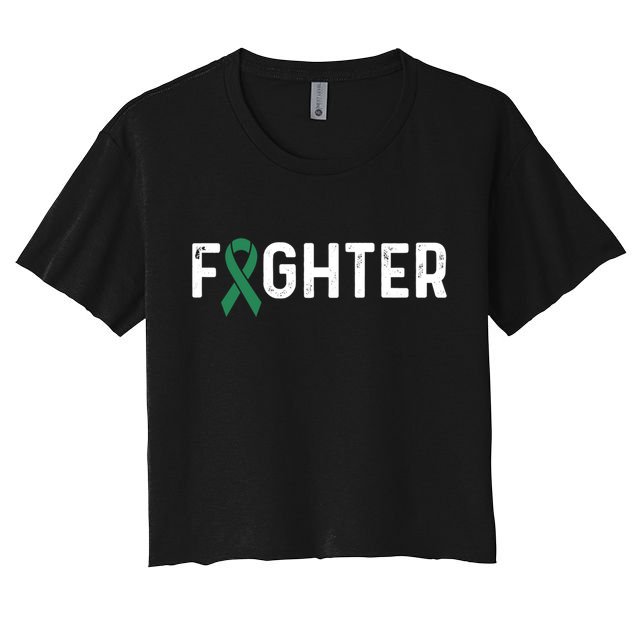 Scoliosis Awareness Green Ribbon Fighter Gift Crop Top