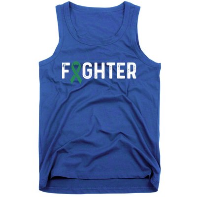 Scoliosis Awareness Green Ribbon Fighter Gift Tank Top