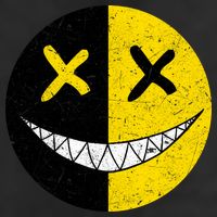 Street Abstract Graffiti Smile X Face Garment-Dyed Heavyweight T-Shirt