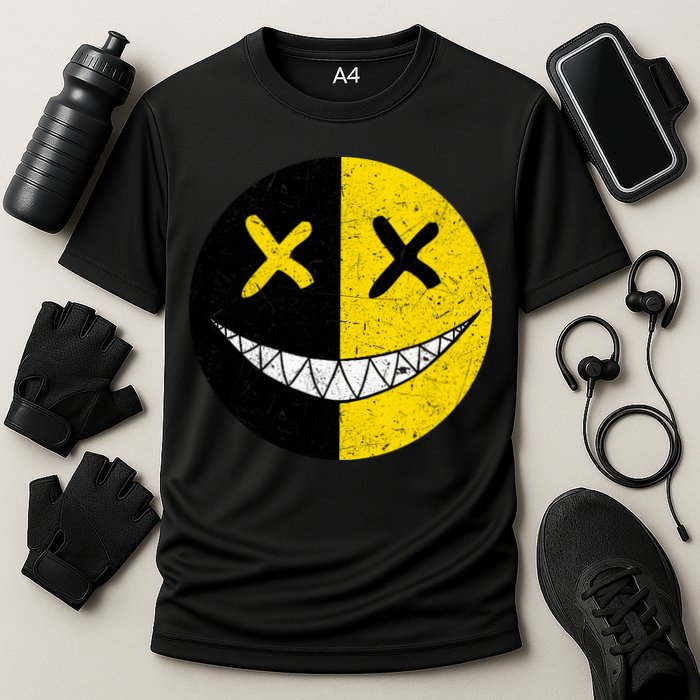 Street Abstract Graffiti Smile X Face Performance Shirt