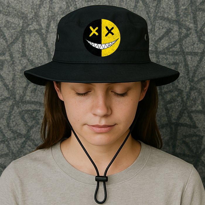 Street Abstract Graffiti Smile X Face Bucket Hat