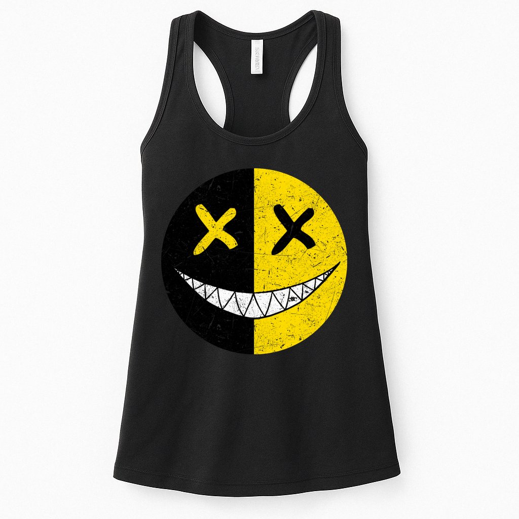 Street Abstract Graffiti Smile X Face Womens Tank Top