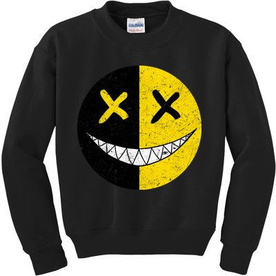 Street Abstract Graffiti Smile X Face Kids Sweatshirt