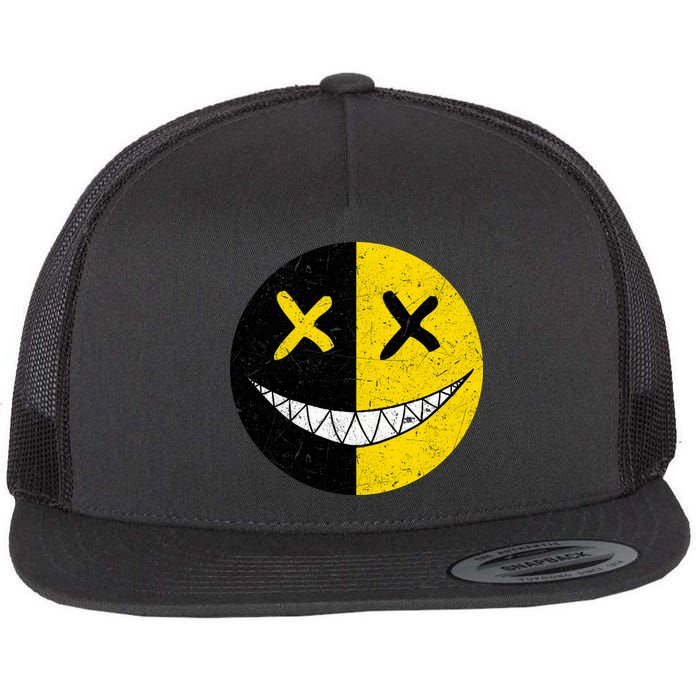 Street Abstract Graffiti Smile X Face Flatbill Hat