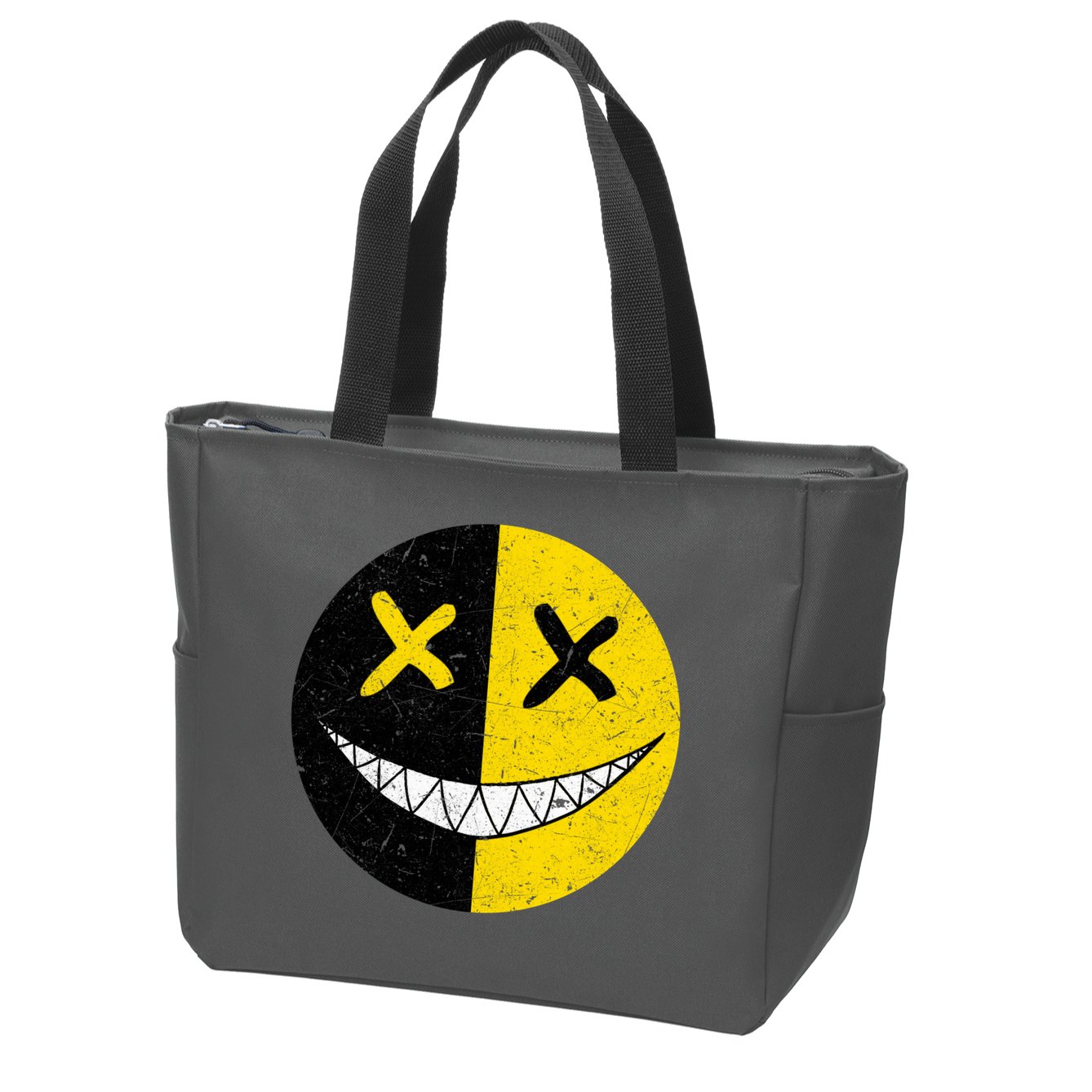 Street Abstract Graffiti Smile X Face Zip Tote Bag