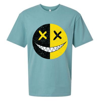 Street Abstract Graffiti Smile X Face Sueded Cloud Jersey T-Shirt