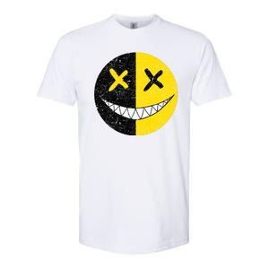 Street Abstract Graffiti Smile X Face Softstyle CVC T-Shirt