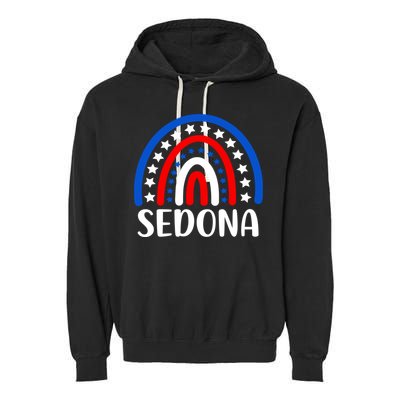 Sedona Arizona Gift I Love Sedona Arizona Usa Cute Gift Garment-Dyed Fleece Hoodie