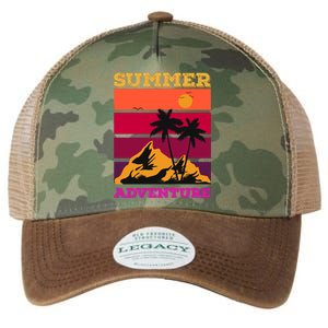 Summer Adventure Graphic Legacy Tie Dye Trucker Hat