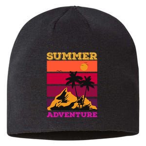 Summer Adventure Graphic Sustainable Beanie