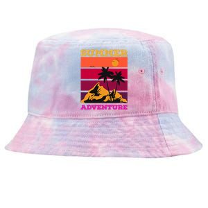 Summer Adventure Graphic Tie-Dyed Bucket Hat