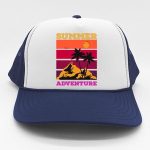 Summer Adventure Graphic Trucker Hat