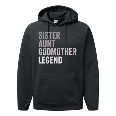 Sister Aunt Godmother Legend Auntie Godparent Proposal Performance Fleece Hoodie