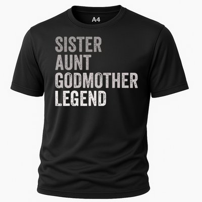 Sister Aunt Godmother Legend Auntie Godparent Proposal Cooling Performance Crew T-Shirt