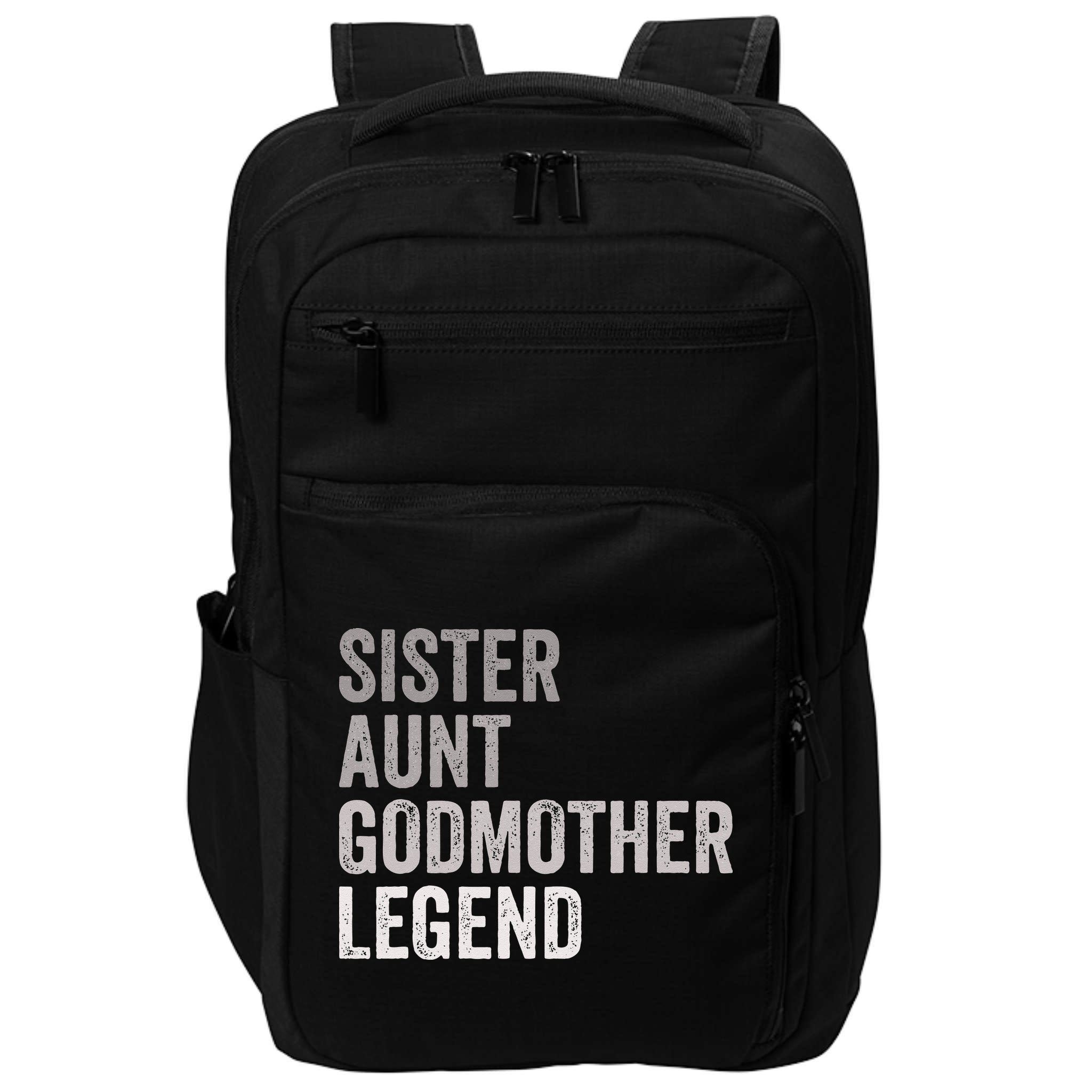 Sister Aunt Godmother Legend Auntie Godparent Proposal Impact Tech Backpack
