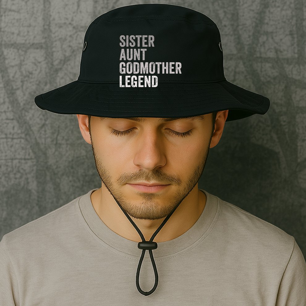 Sister Aunt Godmother Legend Auntie Godparent Proposal Bucket Hat
