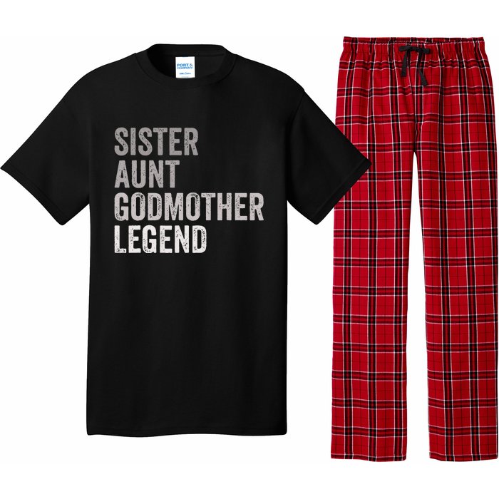 Sister Aunt Godmother Legend Auntie Godparent Proposal Pajama Set