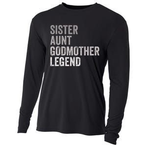 Sister Aunt Godmother Legend Auntie Godparent Proposal Cooling Performance Long Sleeve Crew