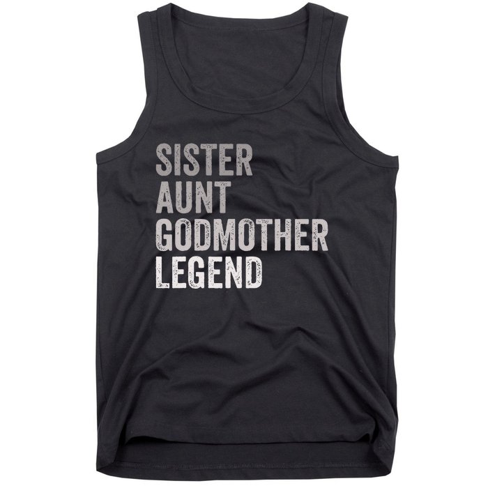 Sister Aunt Godmother Legend Auntie Godparent Proposal Tank Top