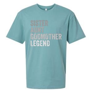 Sister Aunt Godmother Legend Auntie Godparent Proposal Sueded Cloud Jersey T-Shirt