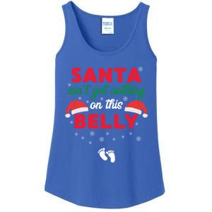 Santa AinT Got Nothing On This Belly Funny Pregnant Gift Ladies Essential Tank