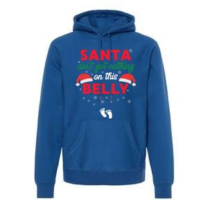 Santa AinT Got Nothing On This Belly Funny Pregnant Gift Premium Hoodie