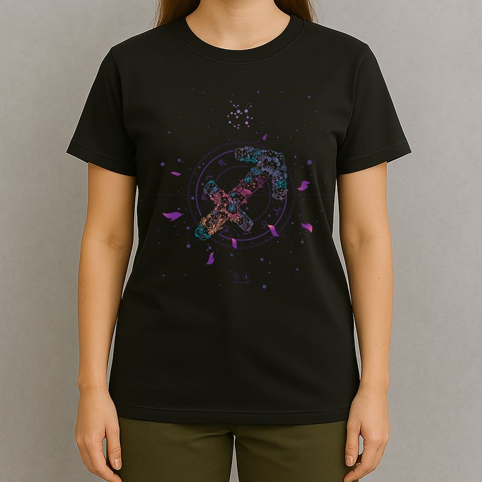 Sagittarius Floral Zodiac T-Shirt
