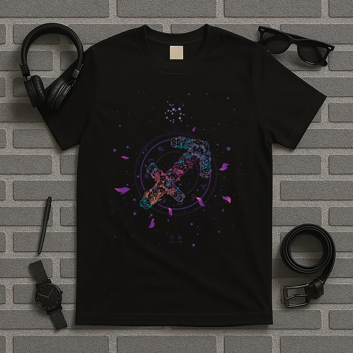 Sagittarius Floral Zodiac T-Shirt