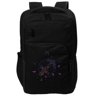 Sagittarius Floral Zodiac Impact Tech Backpack