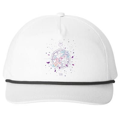 Sagittarius Floral Zodiac Snapback Five-Panel Rope Hat