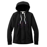 Sagittarius Floral Zodiac Women's Fleece Hoodie