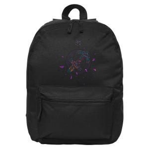 Sagittarius Floral Zodiac 16 in Basic Backpack