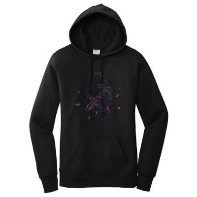 Sagittarius Floral Zodiac Women's Pullover Hoodie