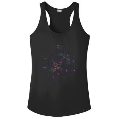 Sagittarius Floral Zodiac Ladies PosiCharge Competitor Racerback Tank