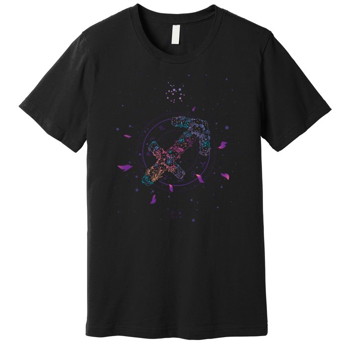 Sagittarius Floral Zodiac Premium T-Shirt