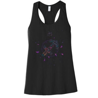 Sagittarius Floral Zodiac Women's Racerback Tank