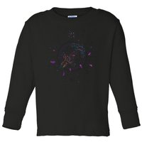 Sagittarius Floral Zodiac Toddler Long Sleeve Shirt