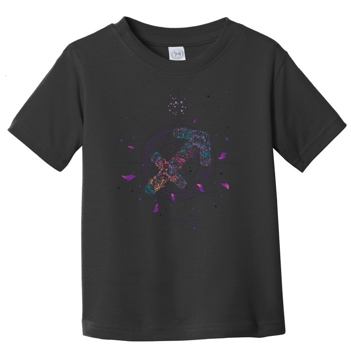 Sagittarius Floral Zodiac Toddler T-Shirt