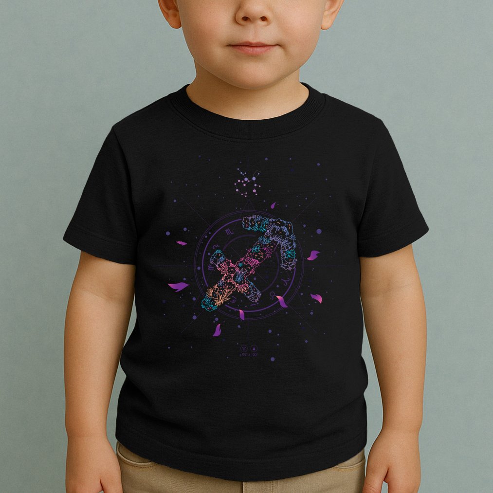 Sagittarius Floral Zodiac Toddler T-Shirt