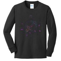 Sagittarius Floral Zodiac Kids Long Sleeve Shirt