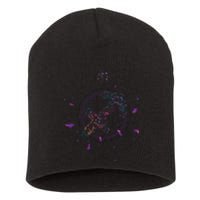 Sagittarius Floral Zodiac Short Acrylic Beanie