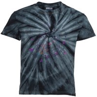 Sagittarius Floral Zodiac Kids Tie-Dye T-Shirt