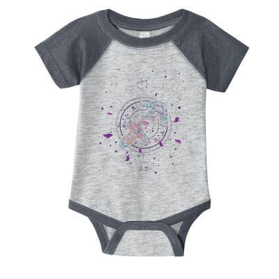 Sagittarius Floral Zodiac Infant Baby Jersey Bodysuit