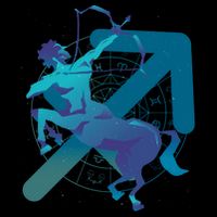 Sagittarius Zodiac Symbol City Backpack