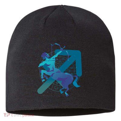 Sagittarius Zodiac Symbol Sustainable Beanie