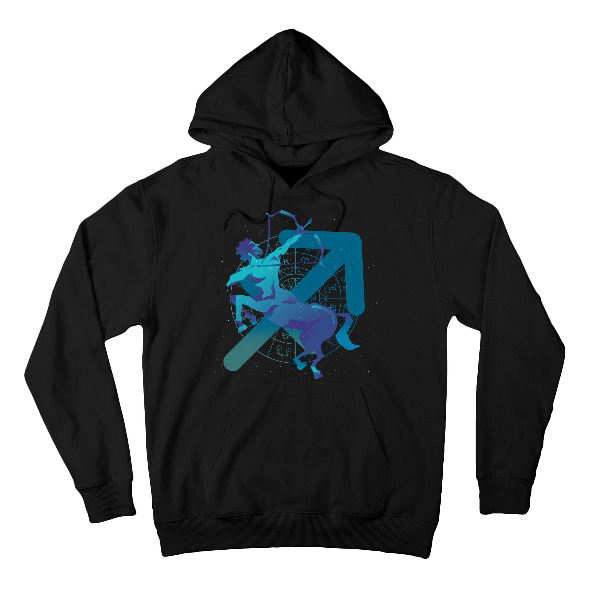 Sagittarius Zodiac Symbol Tall Hoodie