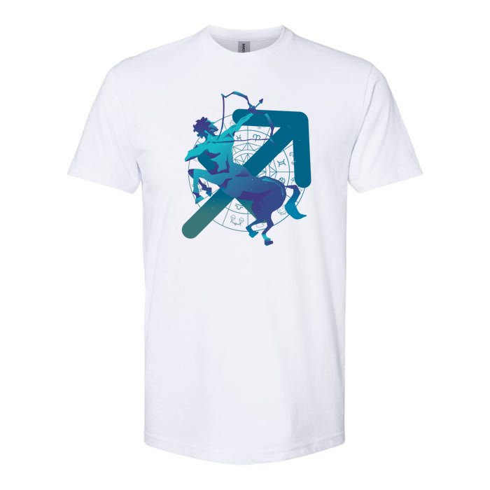 Sagittarius Zodiac Symbol Softstyle CVC T-Shirt